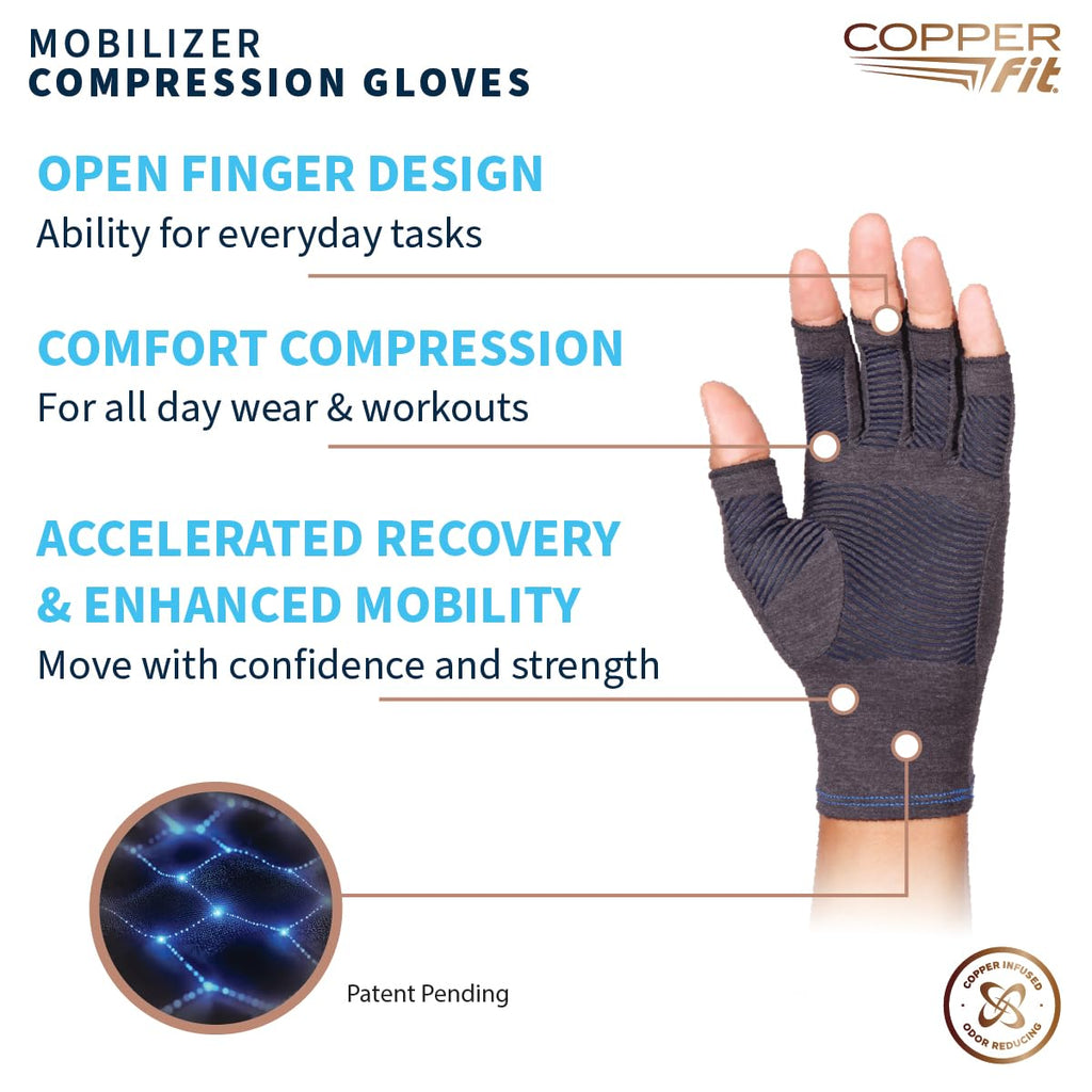 Copper Fit Mobilizer Hand Compression Gloves for Arthritis

