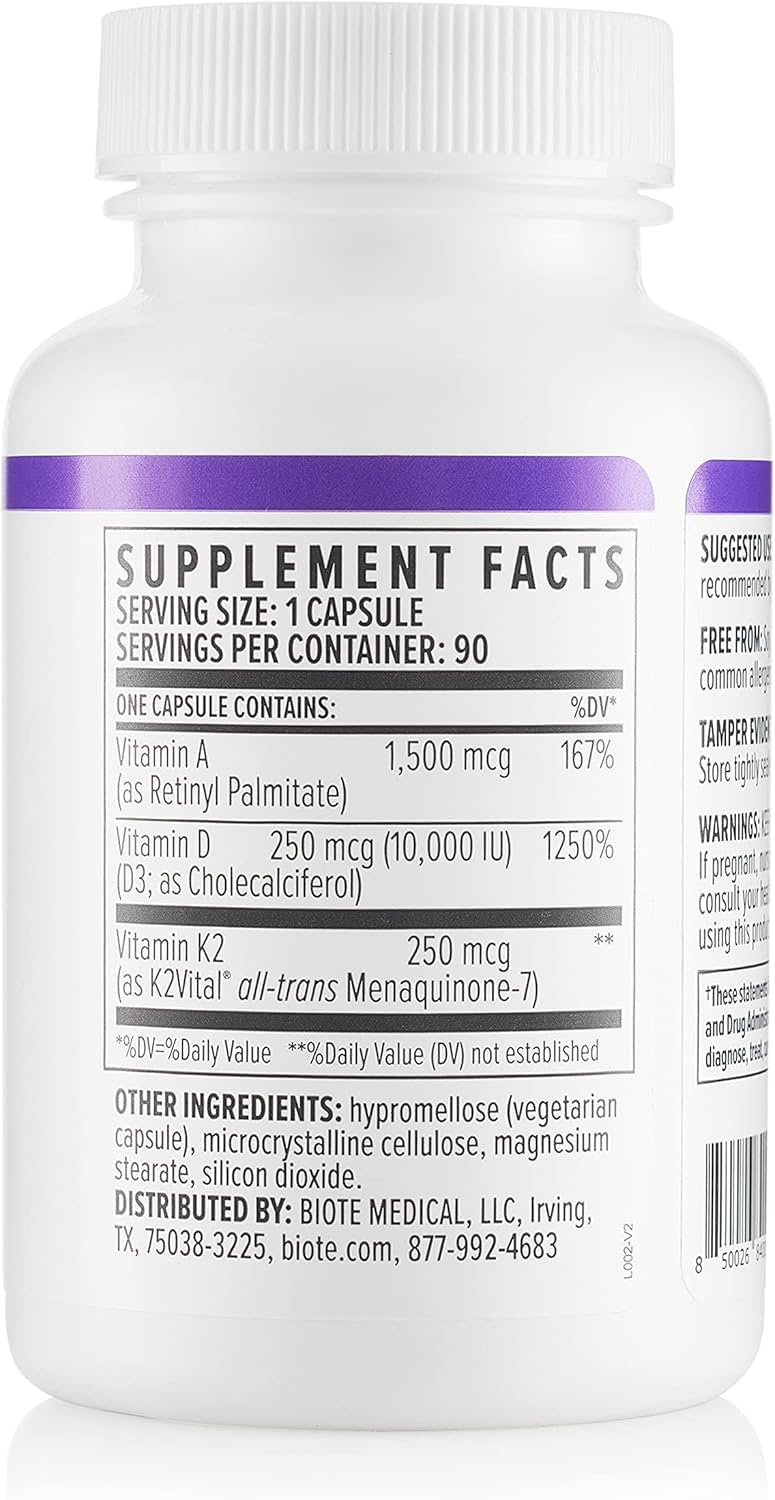 Biote Immunity & Cardiovascular Vitamin D Dietary Supplement

