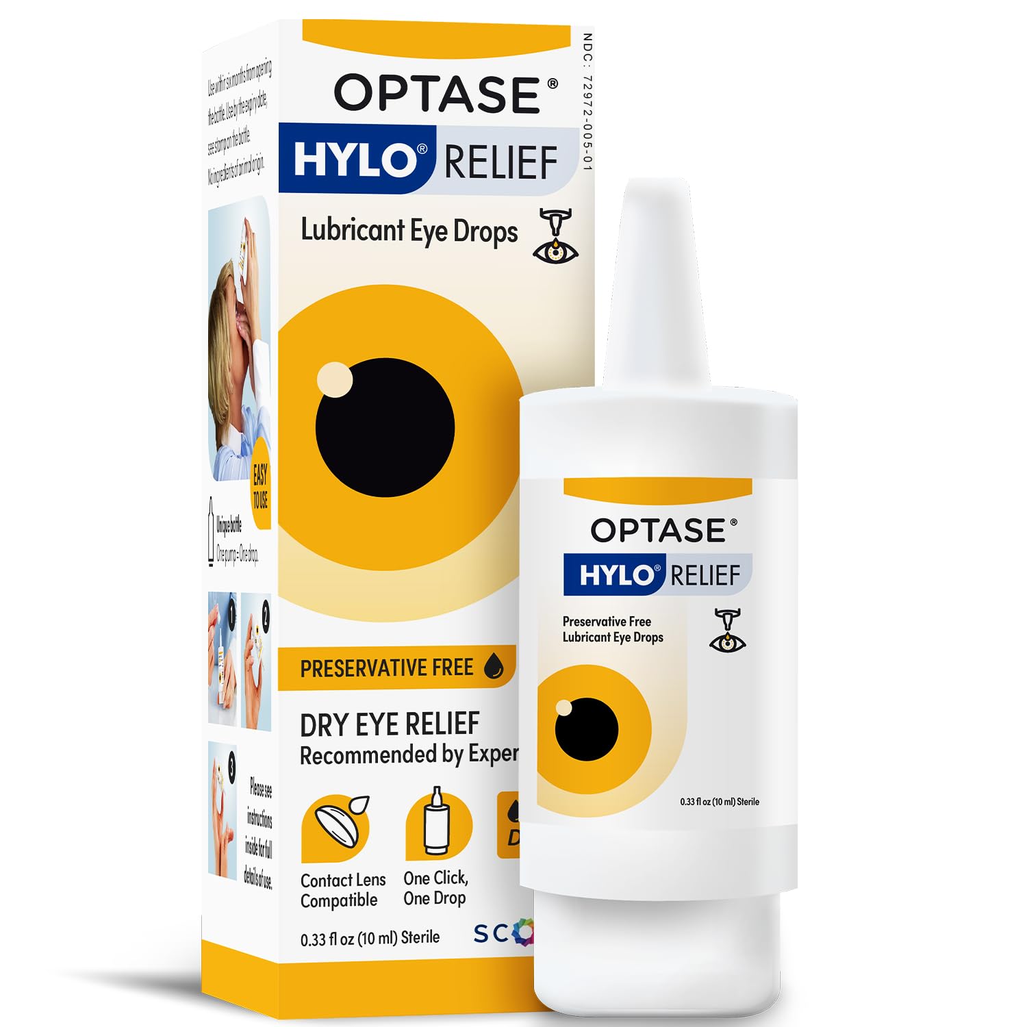 OPTASE HYLO Relief Dry Eye Drops | Preservative-Free

