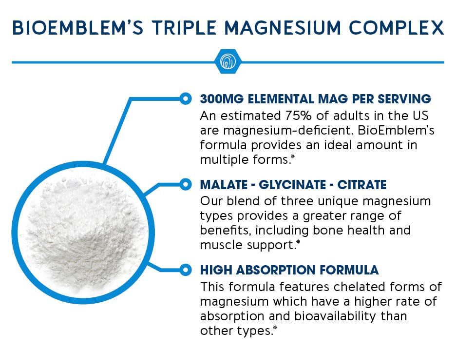 BioEmblem Magnesium Complex Supplement - High Absorption

