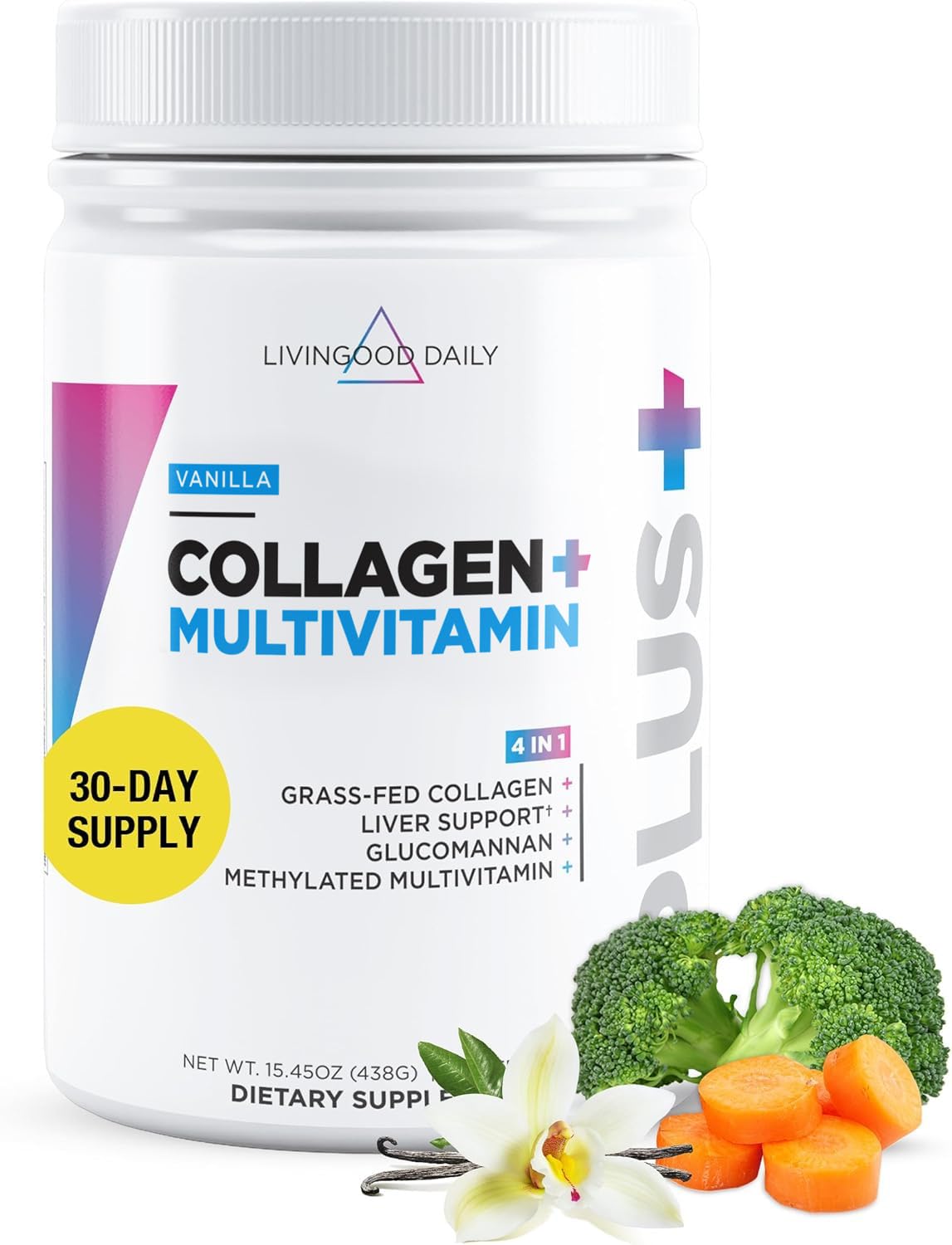 Livingood Daily Collagen Powder – Grass-Fed Peptides

