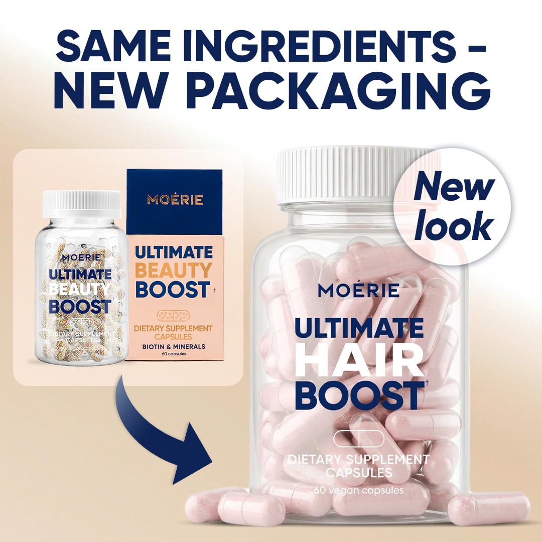 Moerie Hair Boost Supplements for Hair Skin Nails

