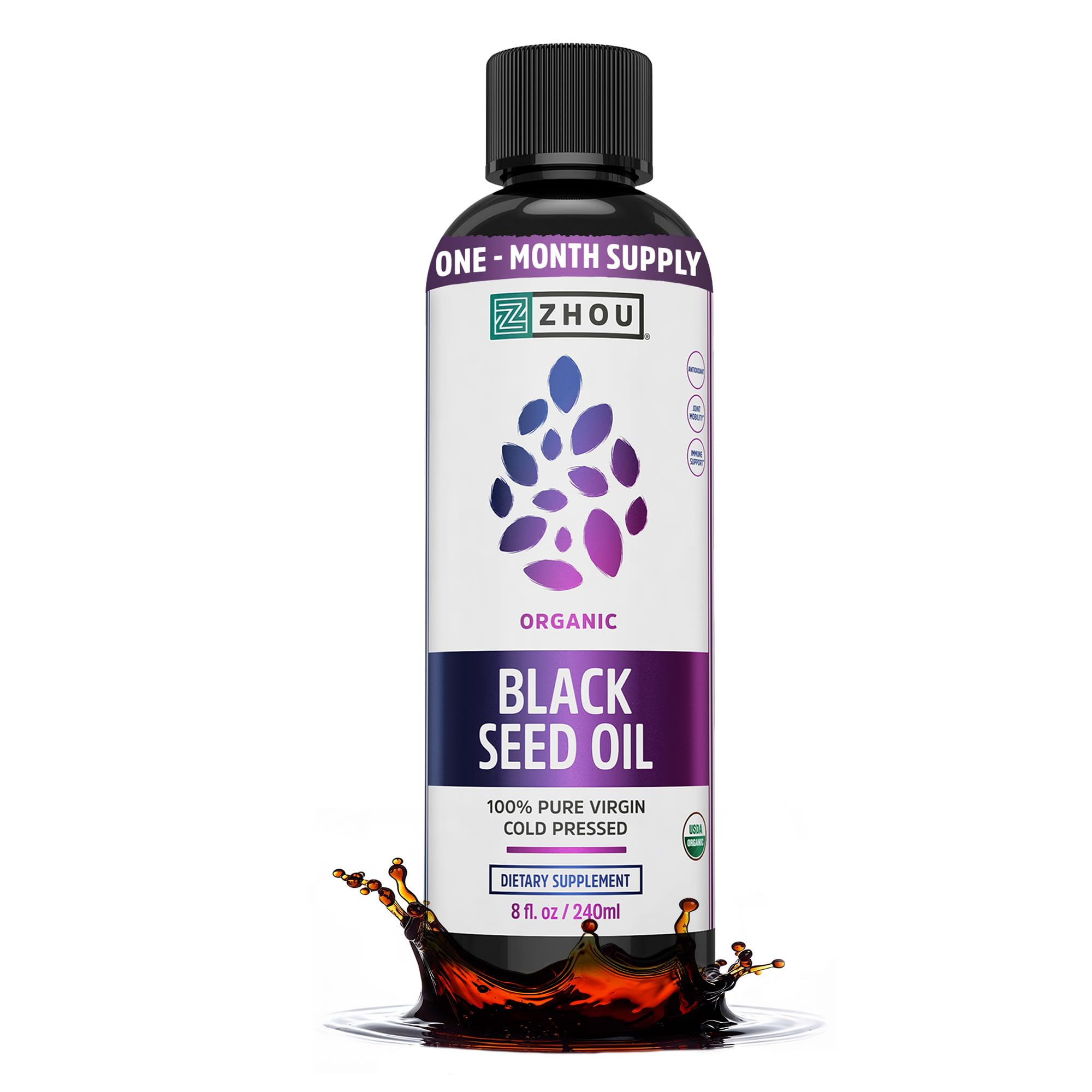 Zhou Organic Black Seed Oil - Pure Nigella Sativa

