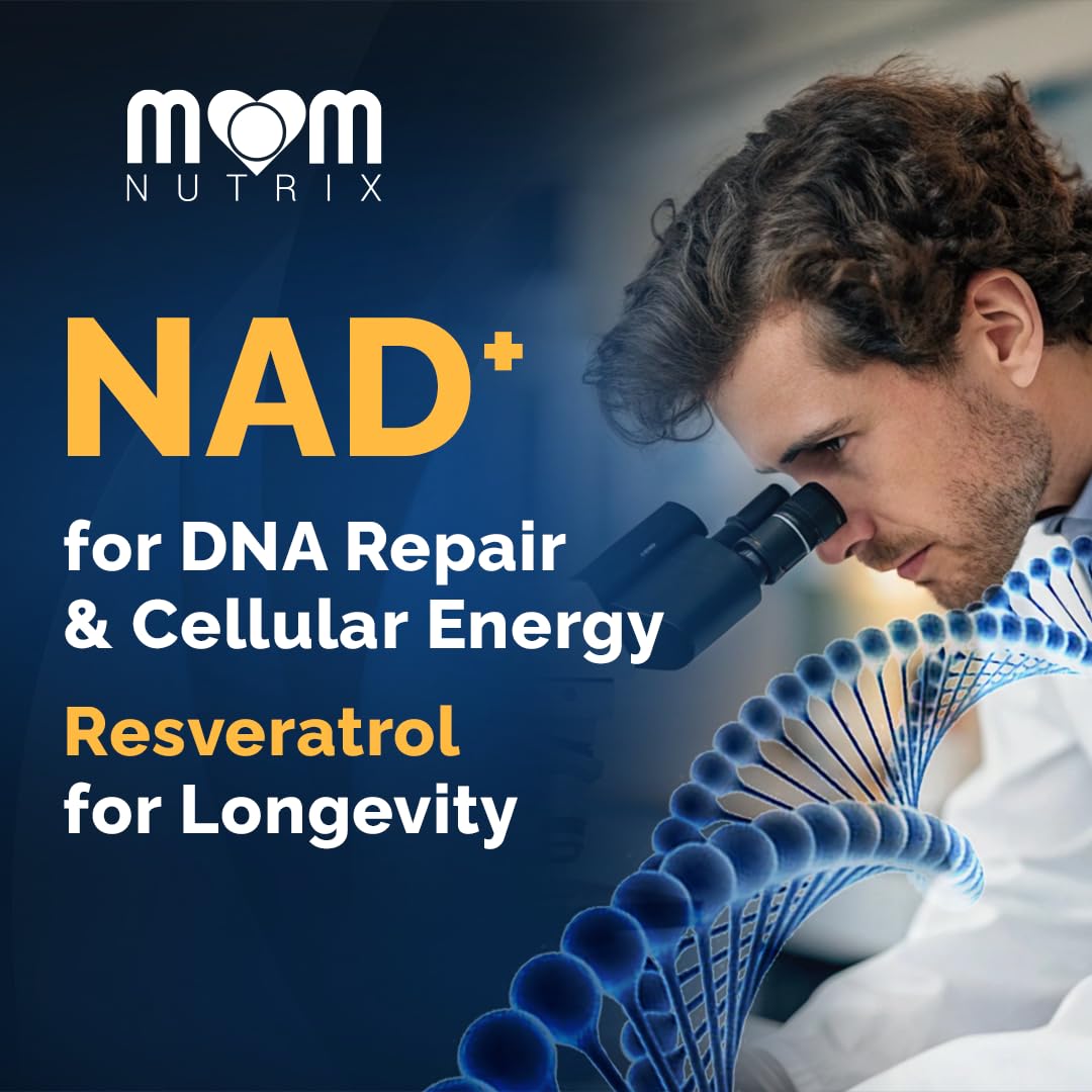 MOM NUTRIX Liposomal NAD Supplement with Resveratrol

