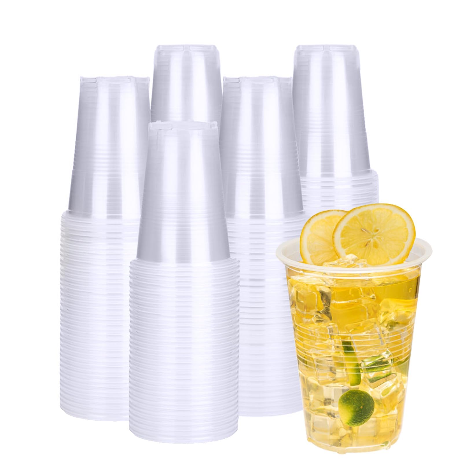 RACETOP Clear Disposable Plastic Cups for Parties