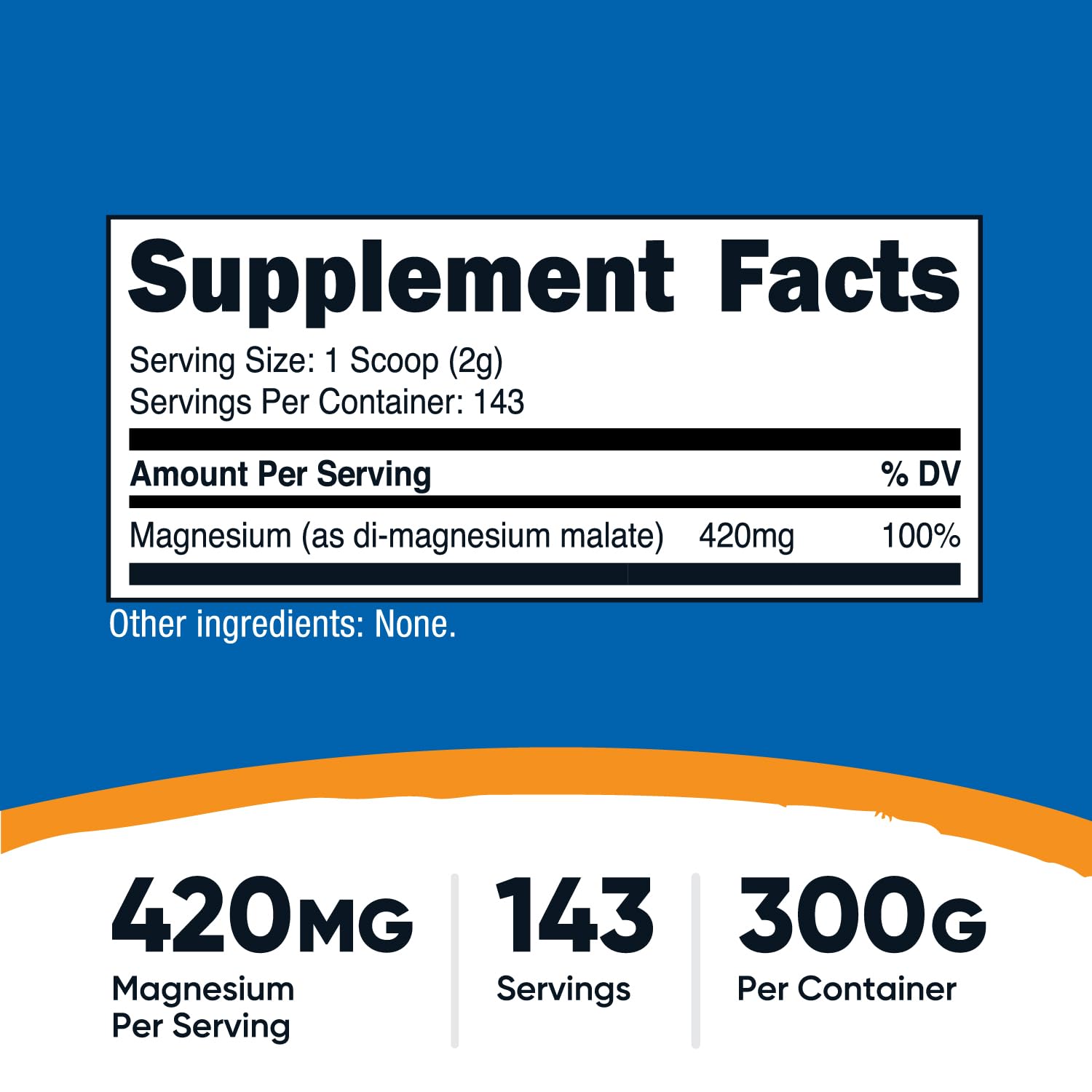 Nutricost Magnesium Malate Powder – Non-GMO

