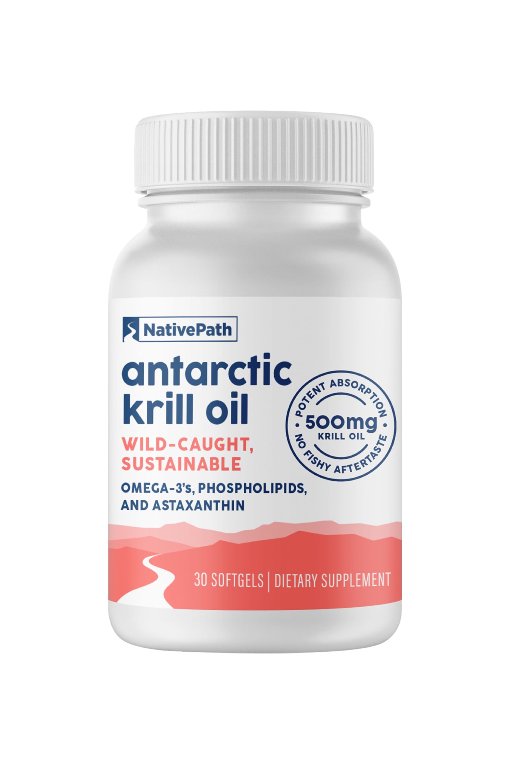 NativePath Antarctic Krill Oil Softgels EPA DHA Astaxanthin