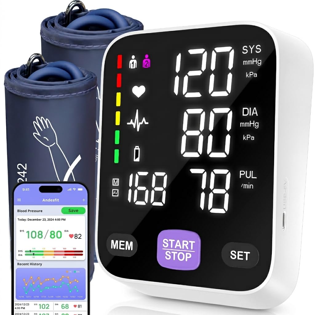 Andesfit Blood Pressure Monitor – FDA-Cleared Home Use

