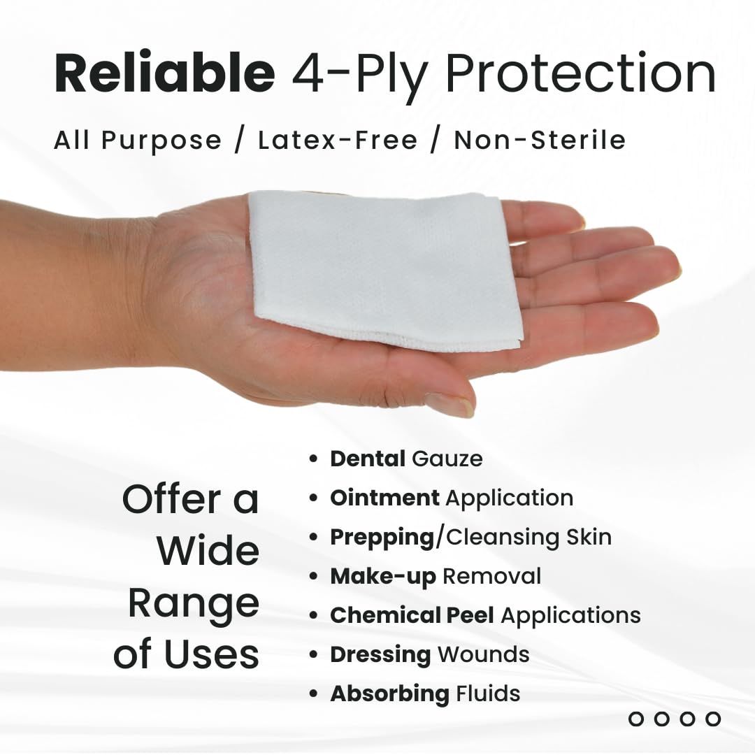 Dealmed Non-Woven Gauze Sponges – Absorbent Wound Care

