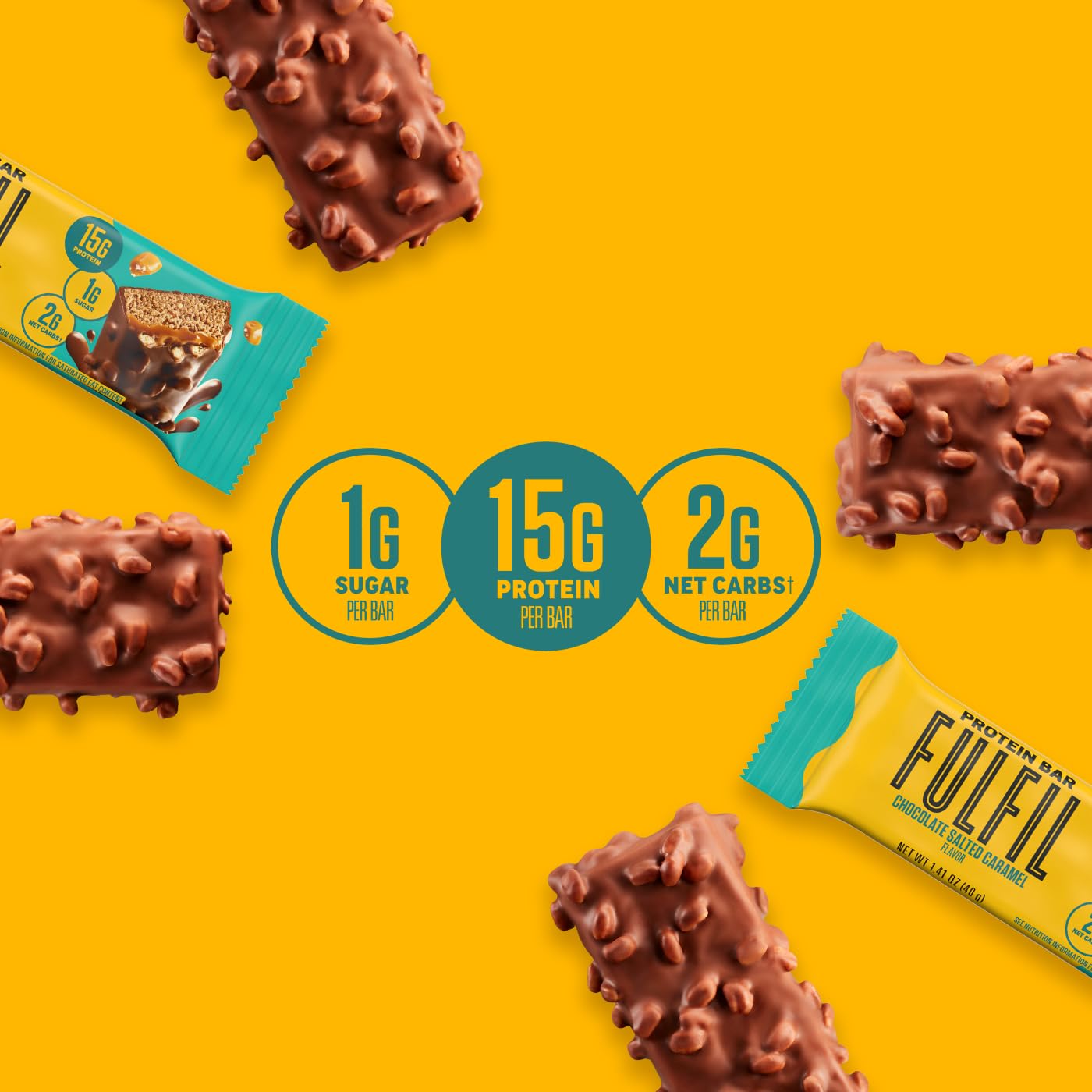 FULFIL Protein Bars Gluten Free On-The-Go Snack

