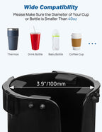 JOYTUTUS Wheelchair Cup Holder 2-in-1 with Storage

