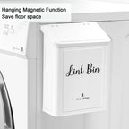 SUBEKYU Magnetic Lint Bin for Laundry Room | Wall Mount Lid

