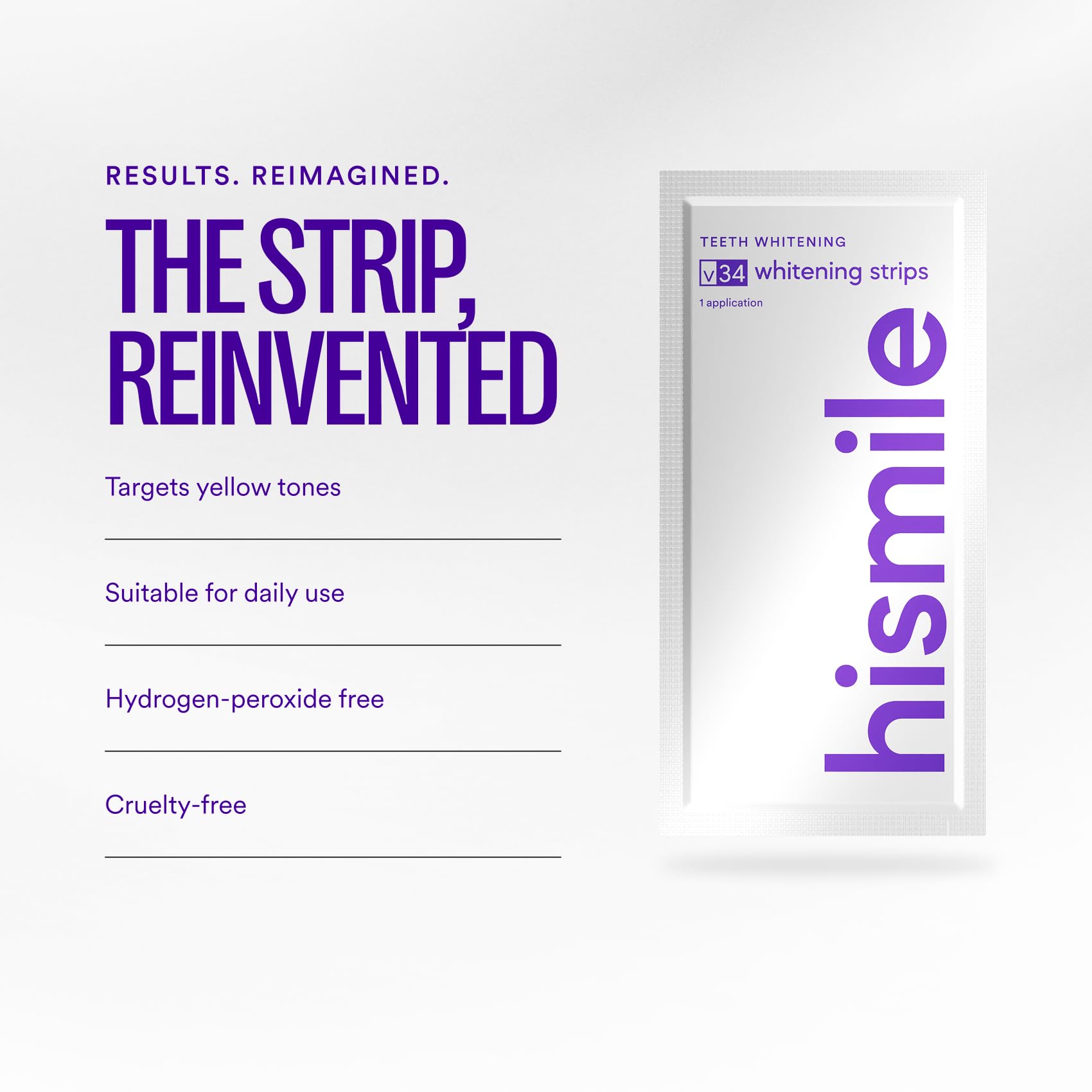 Hismile V34 Teeth Whitening Strips | Colour Correction

