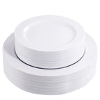 FLOWERCAT Disposable Plates - Heavy Duty Party Plates

