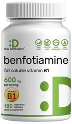 Benfotiamine Vitamin B1 Supplement - Vegan Non-GMO


