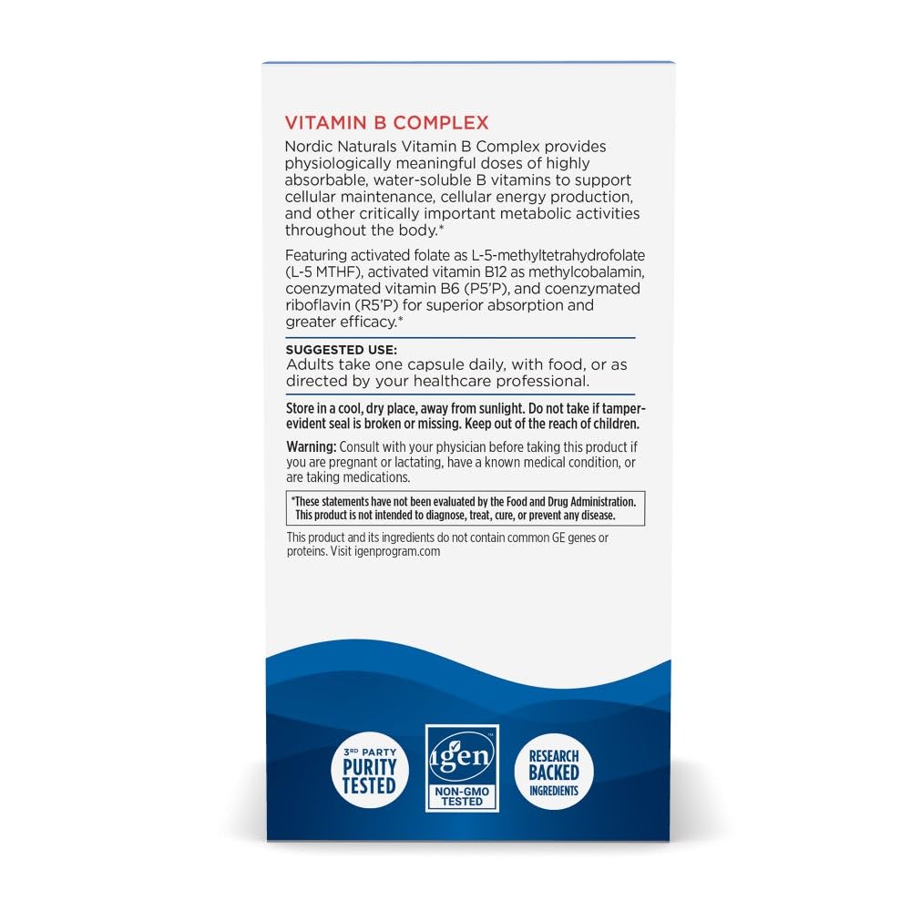 Nordic Naturals Vitamin B Complex | Essential B Vitamins


