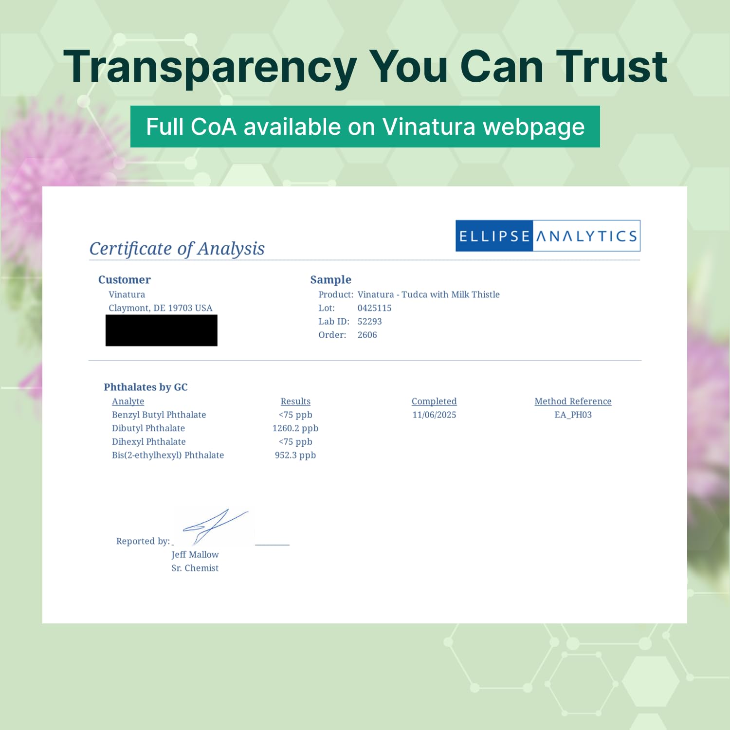 VINATURA Tudca Milk Thistle Liver Support

