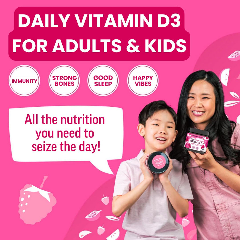 Llama Naturals Vitamin D3 Gummies - Vegan Real Fruit

