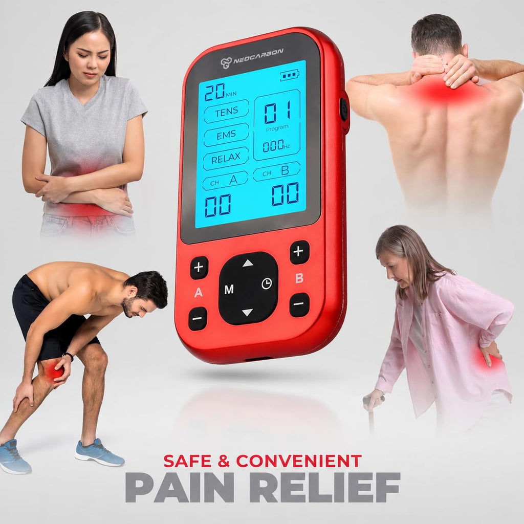 NEOCARBON TENS Unit Pro Muscle Stimulator for Pain Relief

