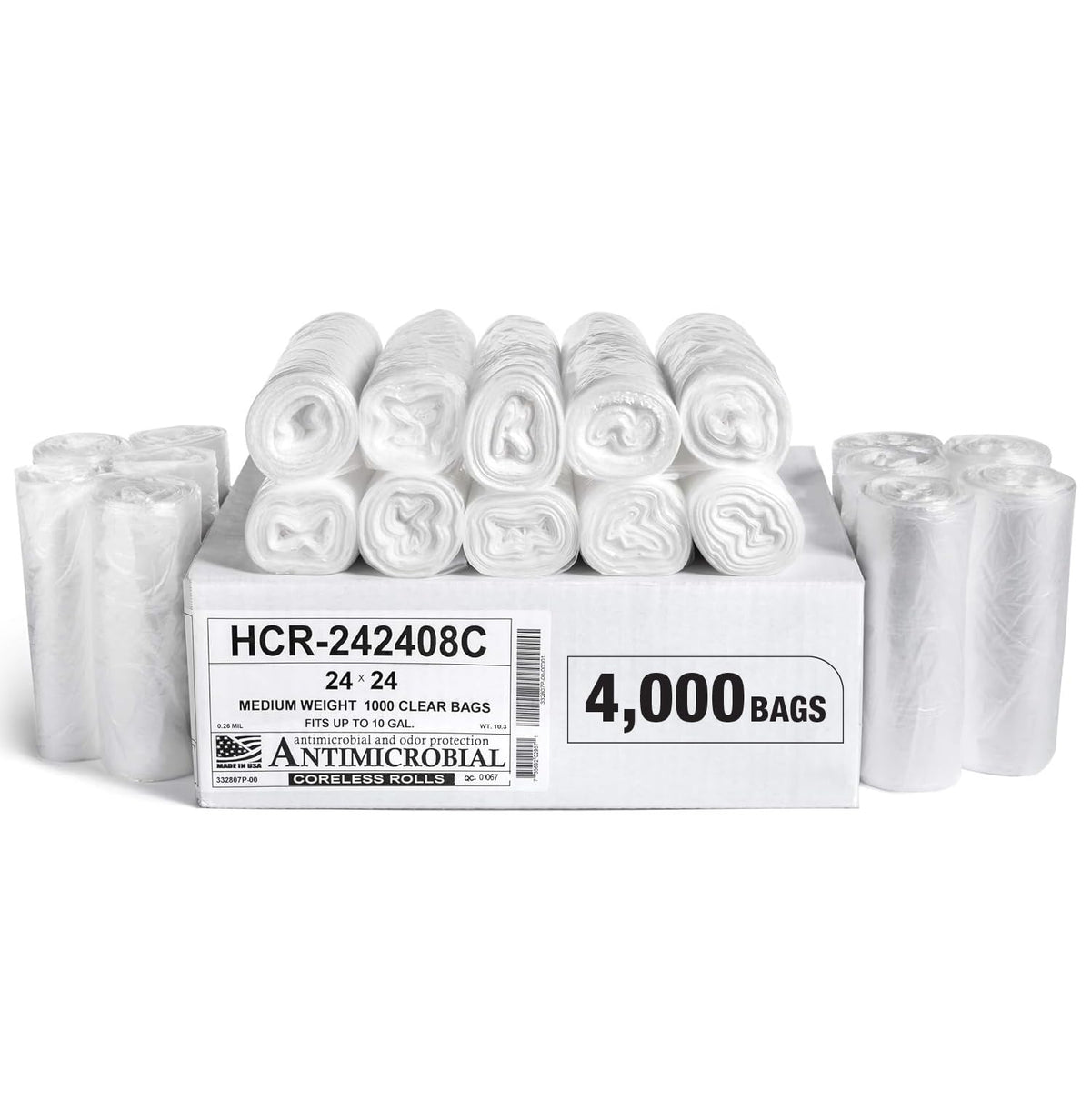 Aluf Plastics High Density Trash Bags - Heavy-Duty