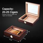 Bald Eagle Cigar Humidor with Glass Top | Desktop Humidor Box

