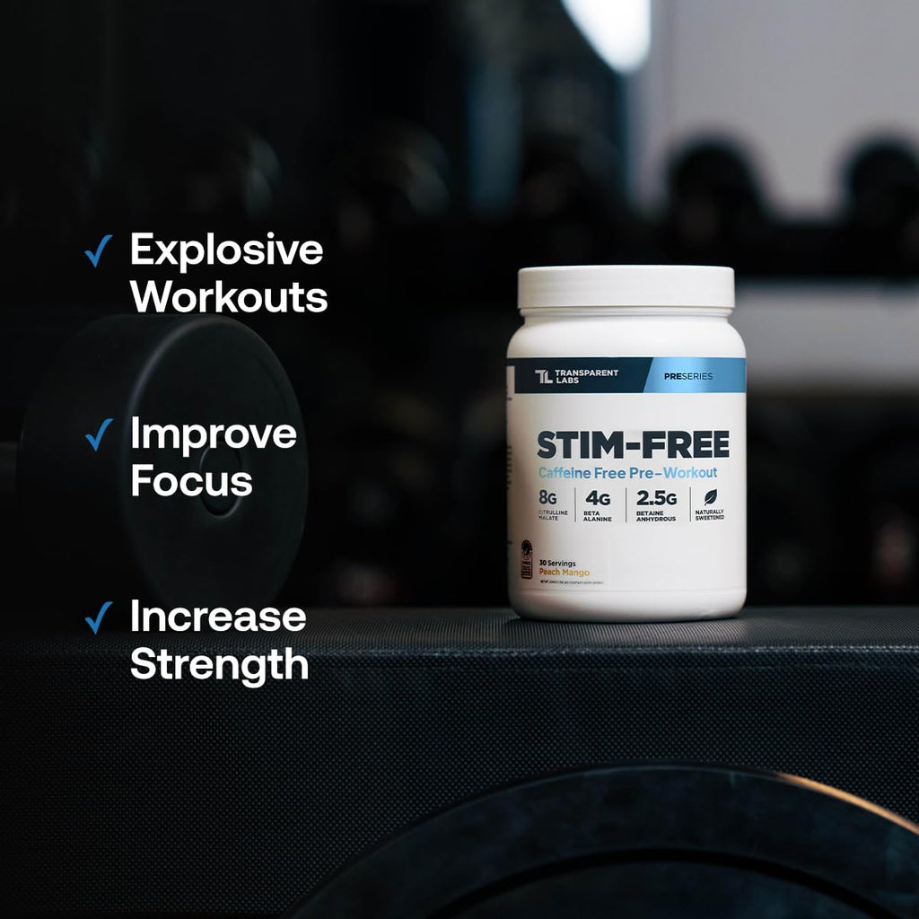 Transparent Labs Stim-Free Pre-Workout Powder

