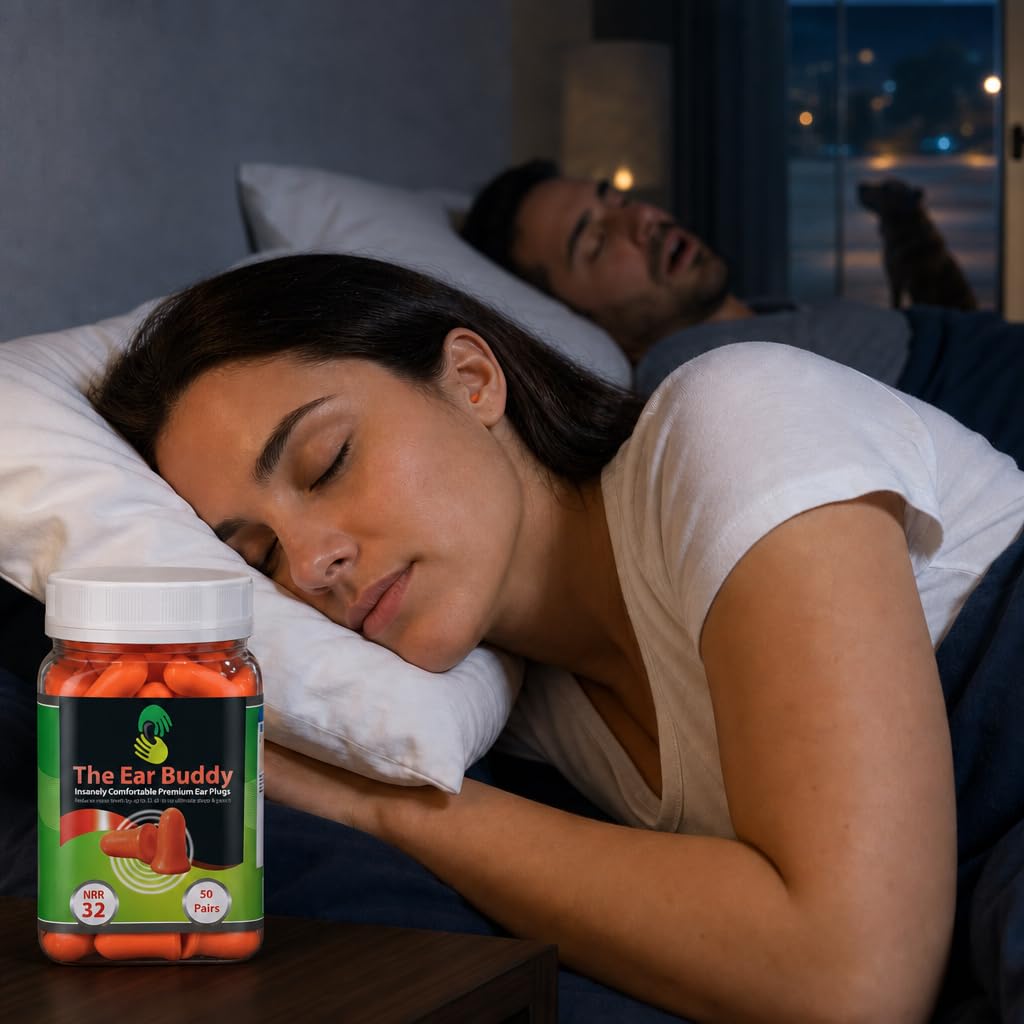 Ear Buddy Premium Soft Foam Ear Plugs for Sleep | Protection

