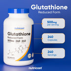 Nutricost Glutathione Capsules 500mg - Gluten Free GMO Free

