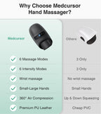 Medcursor Hand Massager 2026 Upgrade - Heat & Air Compression

