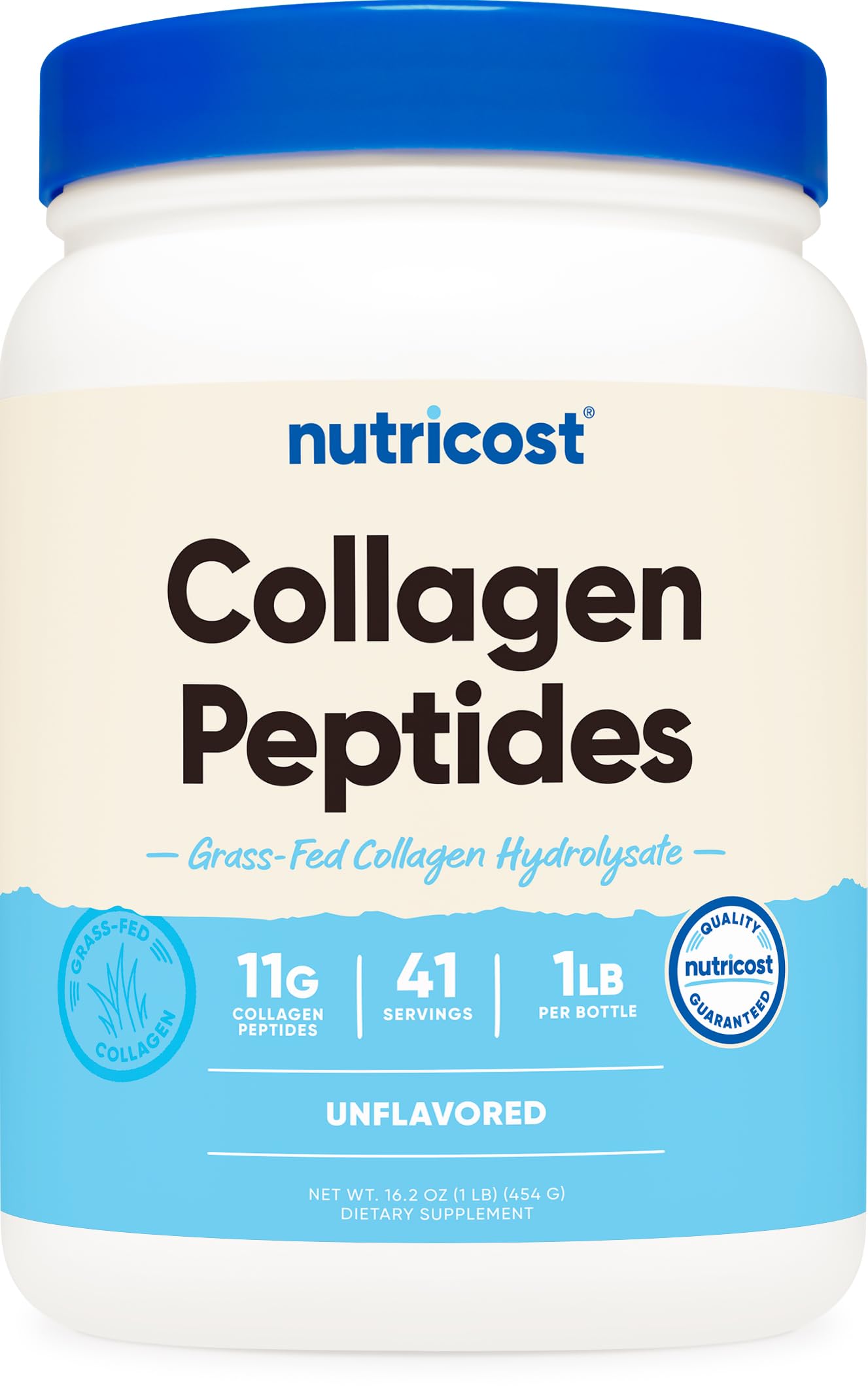 Nutricost Collagen Peptides Powder Grass-Fed Unflavored

