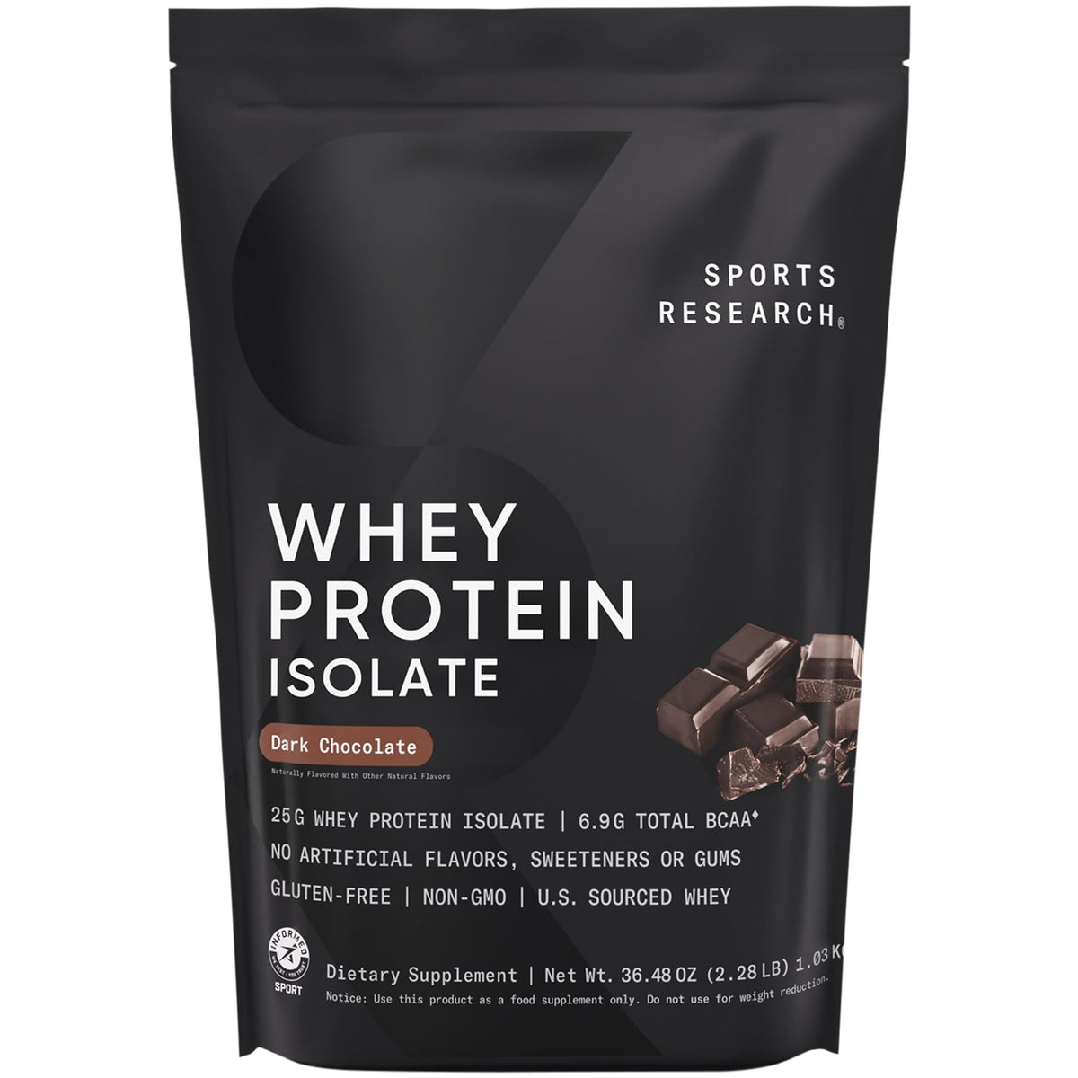 Sports Research Whey Protein Isolate Protein Powder