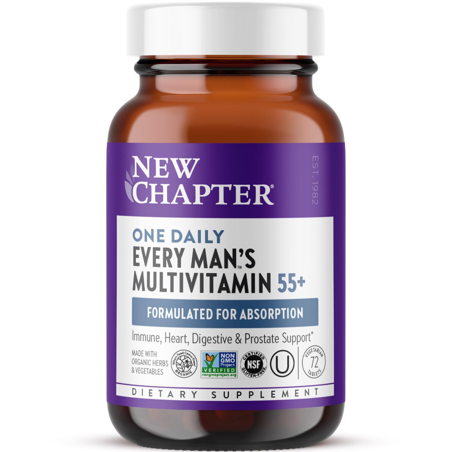 New Chapter One Daily Every Man's 55+ Multivitamin

