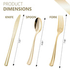 Plastic Cutlery Set - Heavy-Duty Disposable, BPA-Free

