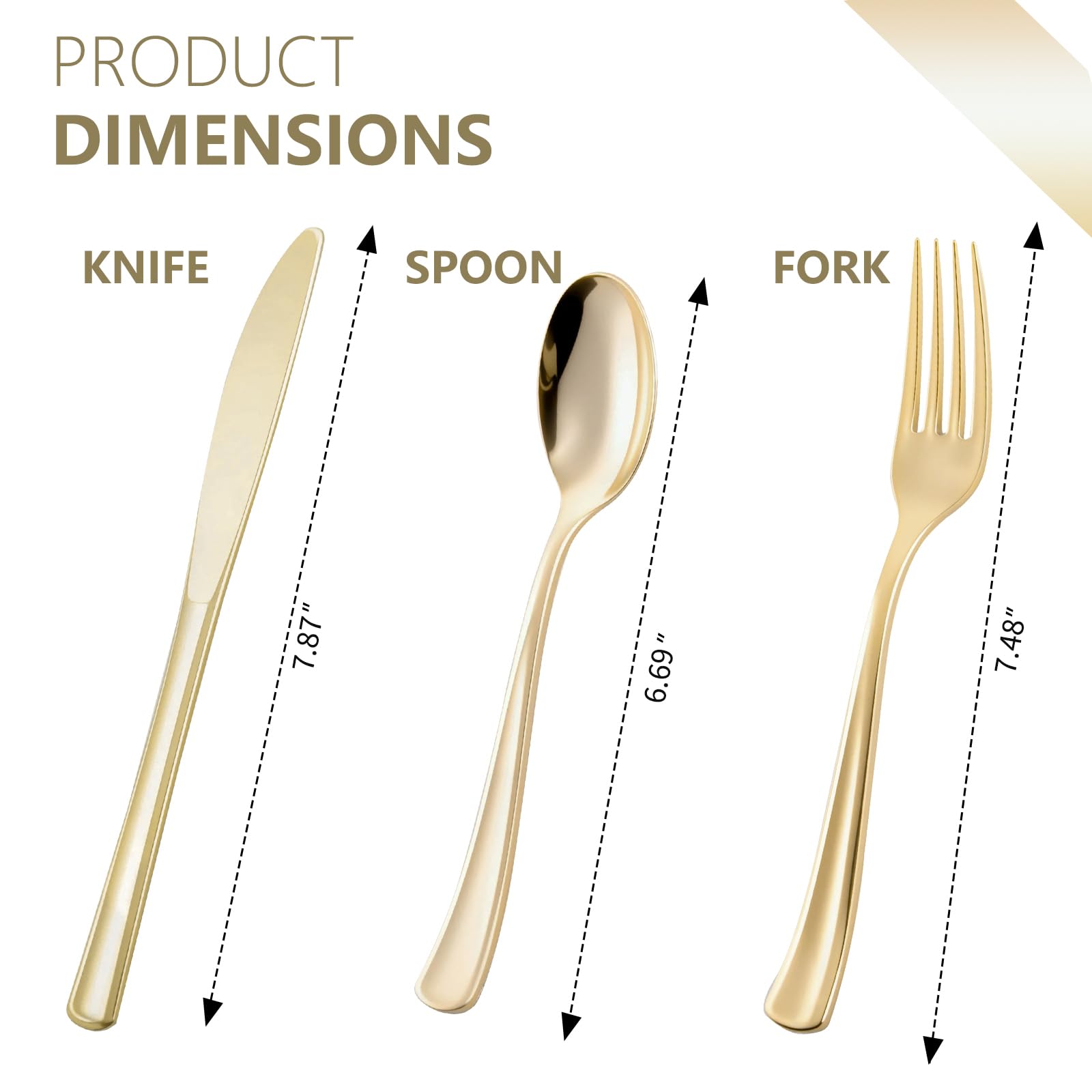 Plastic Cutlery Set - Heavy-Duty Disposable, BPA-Free

