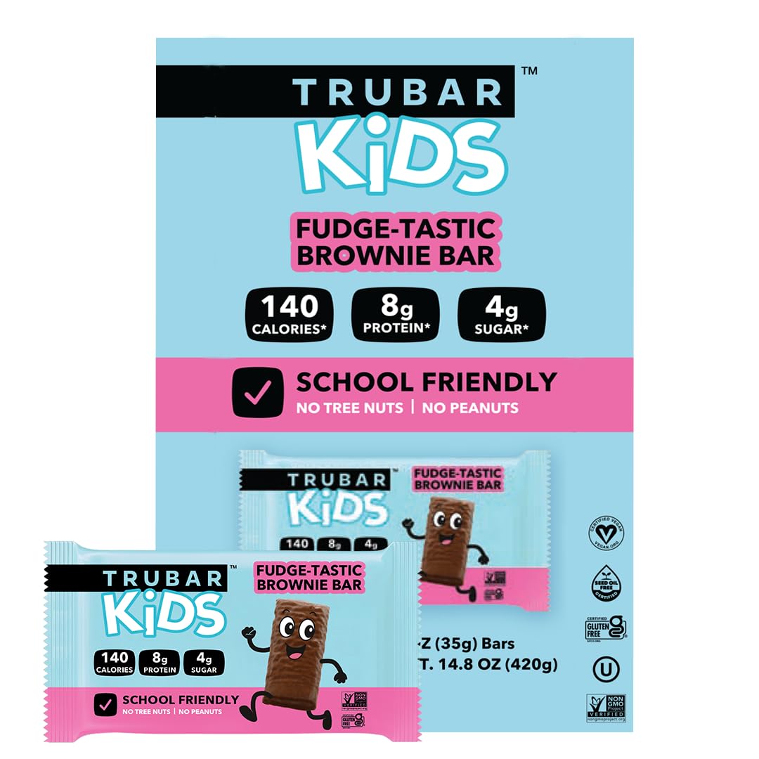 TRUBAR Kids Protein Bars – Plant-Based Gluten Free School Snacks