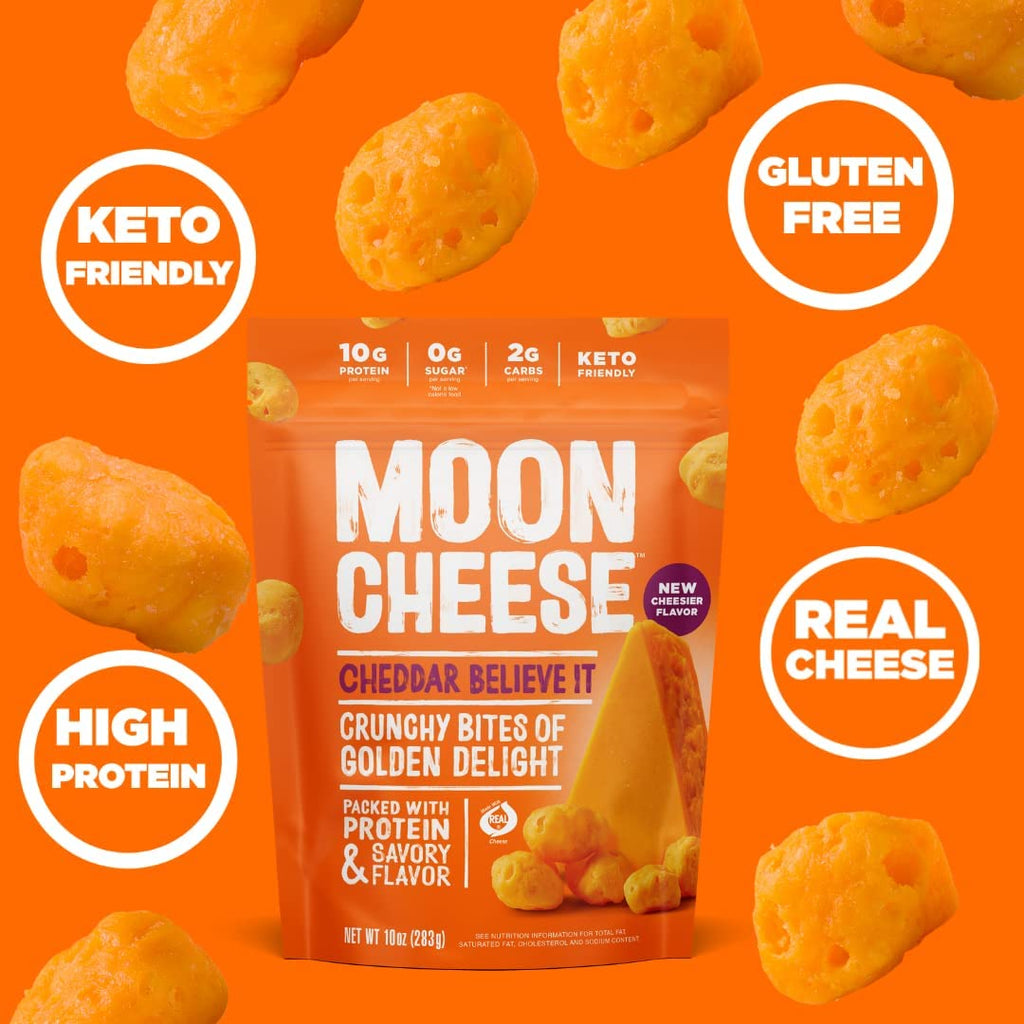 Moon Cheese Variety Pack - 100% Real Cheese Snack

