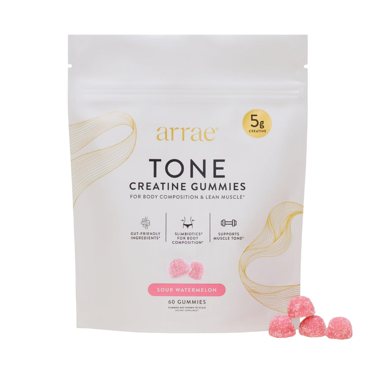 Arrae Tone Gummies Creatine Monohydrate for Women
