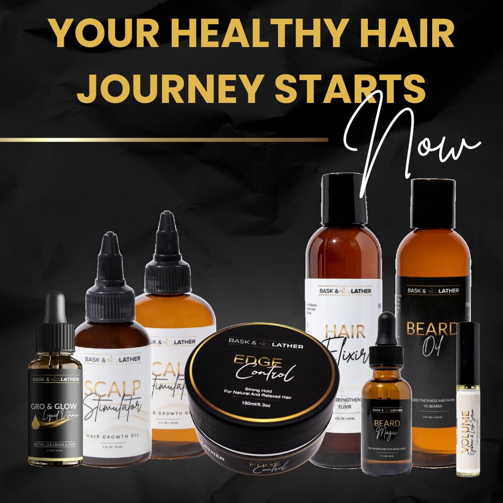 Liquid Vitamin Bask & Lather Gro & Glow for Hair & Nails

