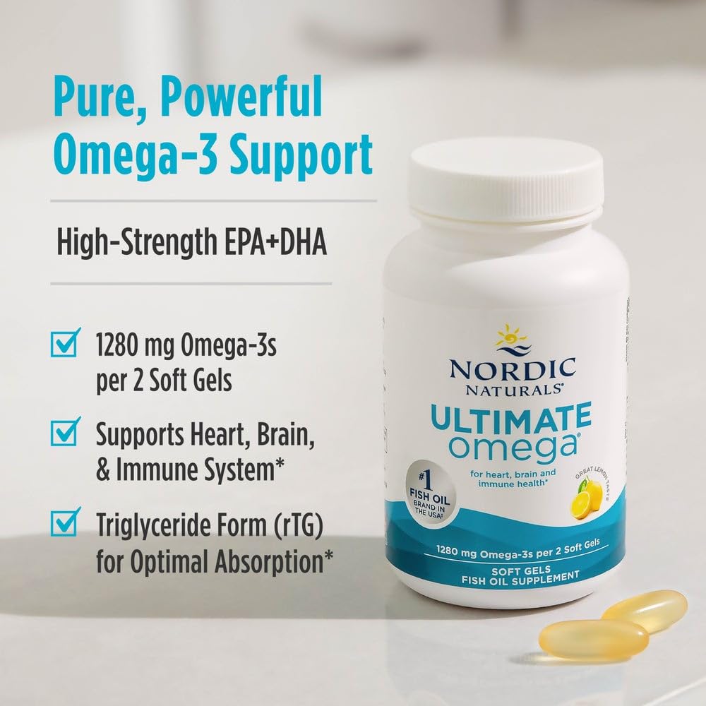Nordic Naturals Ultimate Omega Omega-3 Fish Oil Non-GMO


