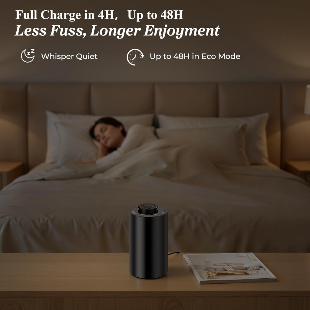 URPOWER Waterless Essential Oil Diffuser Cordless Car & Home


