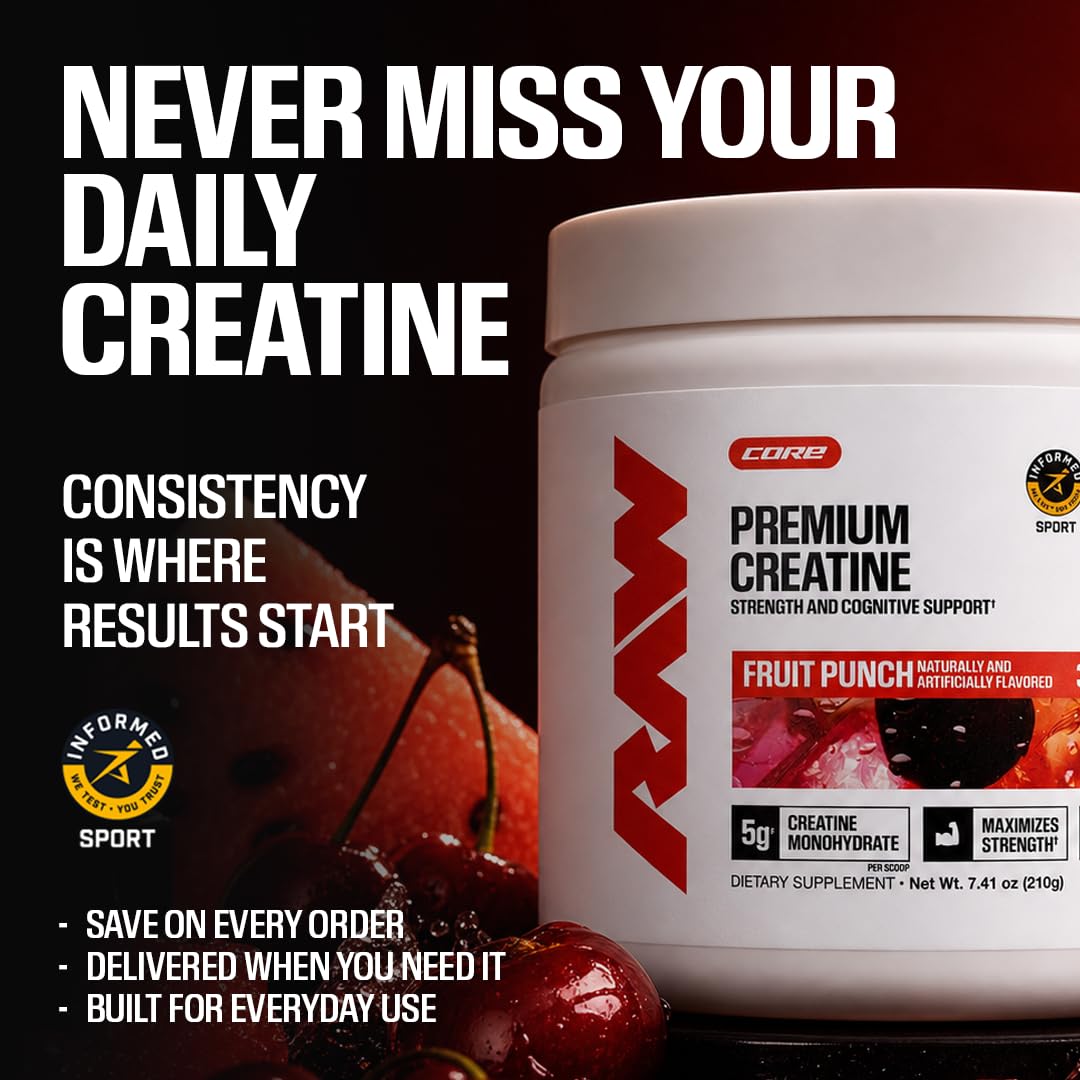 RAW Nutrition Creatine Monohydrate Powder – Micronized

