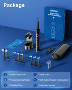 Rotating Electric Toothbrush for Adults | 8 Heads & 5 Modes

