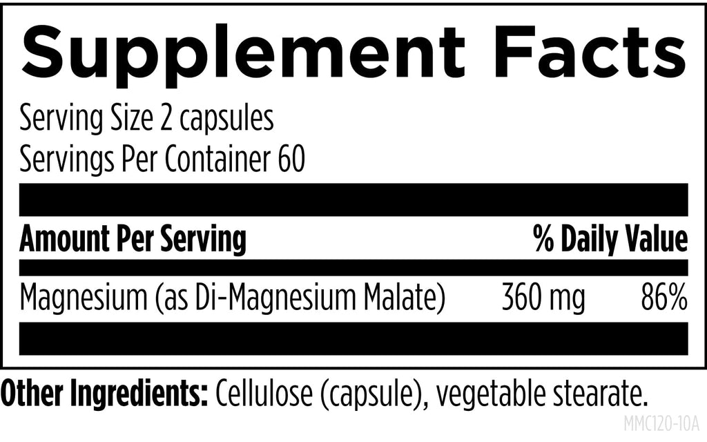 Magnesium Malate Chelated Mineral Supplement | DFH

