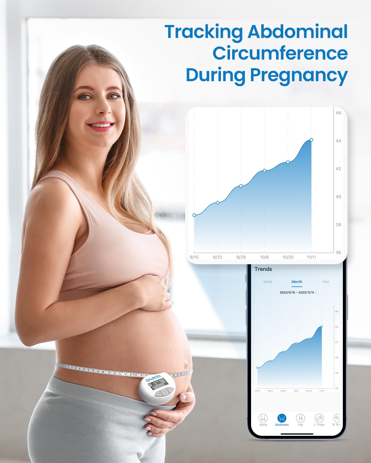 RENPHO Bluetooth Smart Body Measuring Tape with Health App

