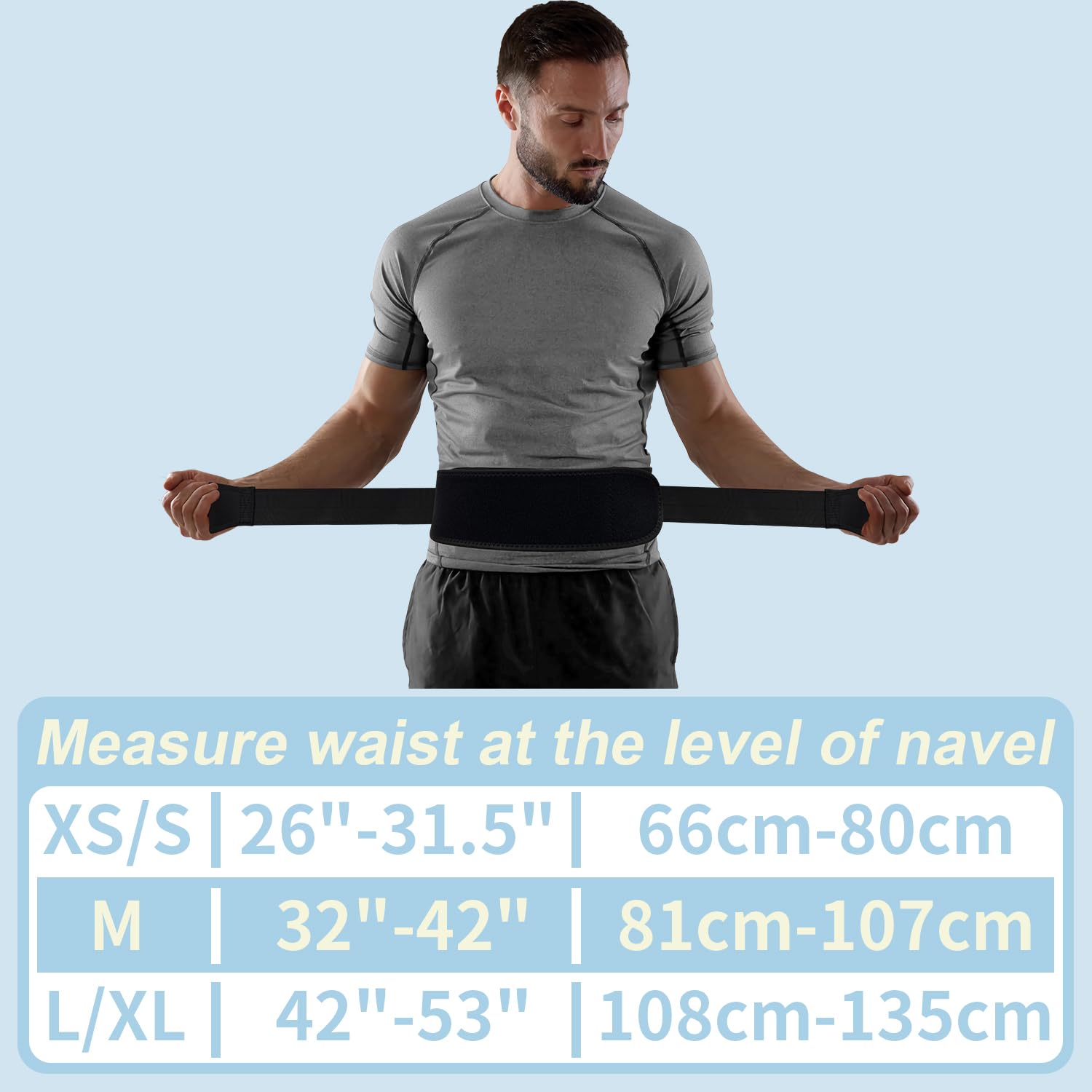 cybryeh Back Brace for Lower Back Pain Relief | Adjustable

