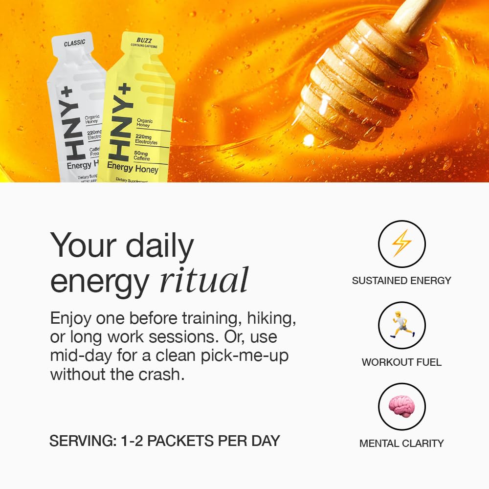 Organic Honey Energy Gel with Electrolytes for Endurance

