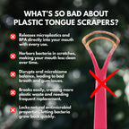 PRIMALS Copper Tongue Scraper for Fresher Breath

