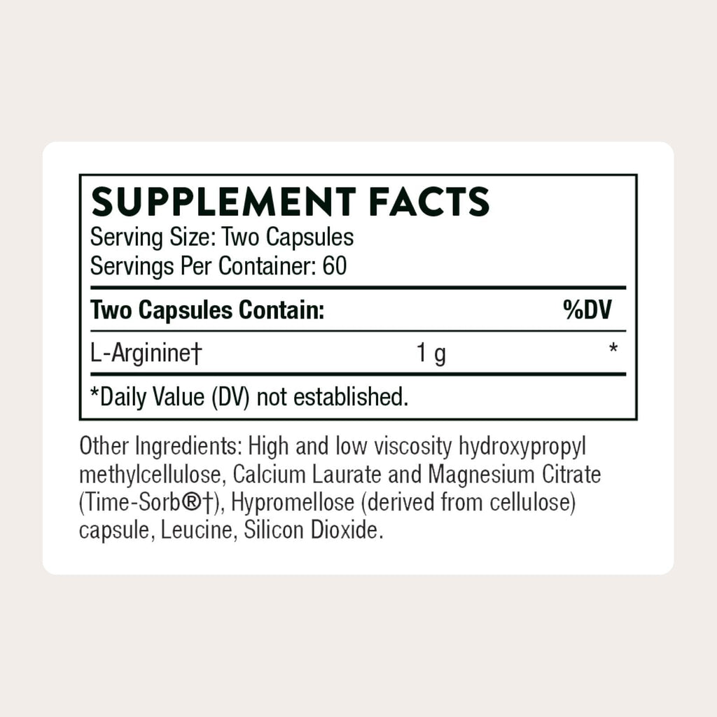 Thorne L-Arginine Sustained-Release Supplement

