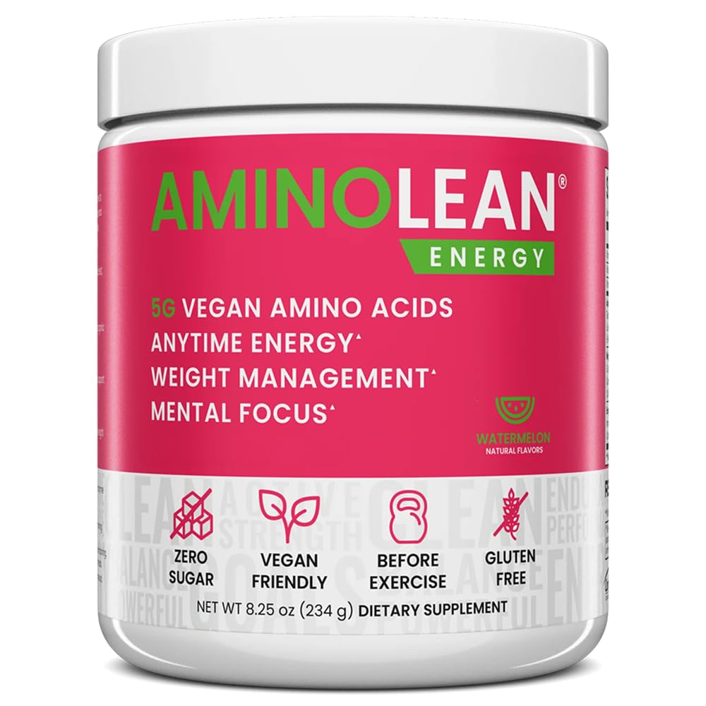 AminoLean Pre Workout by RSP Nutrition – Clean Energy, Vegan Formula