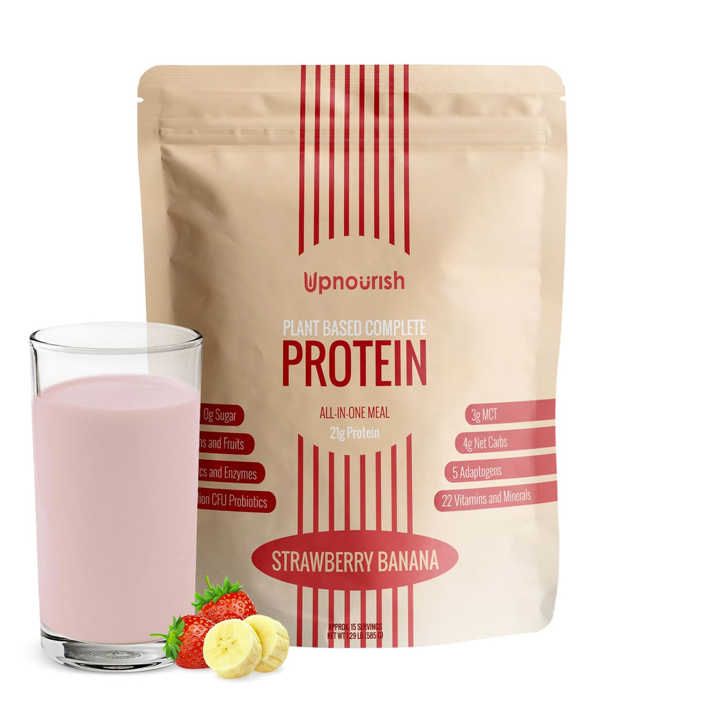 UpNourish Plant-Based Protein Powder with Probiotics